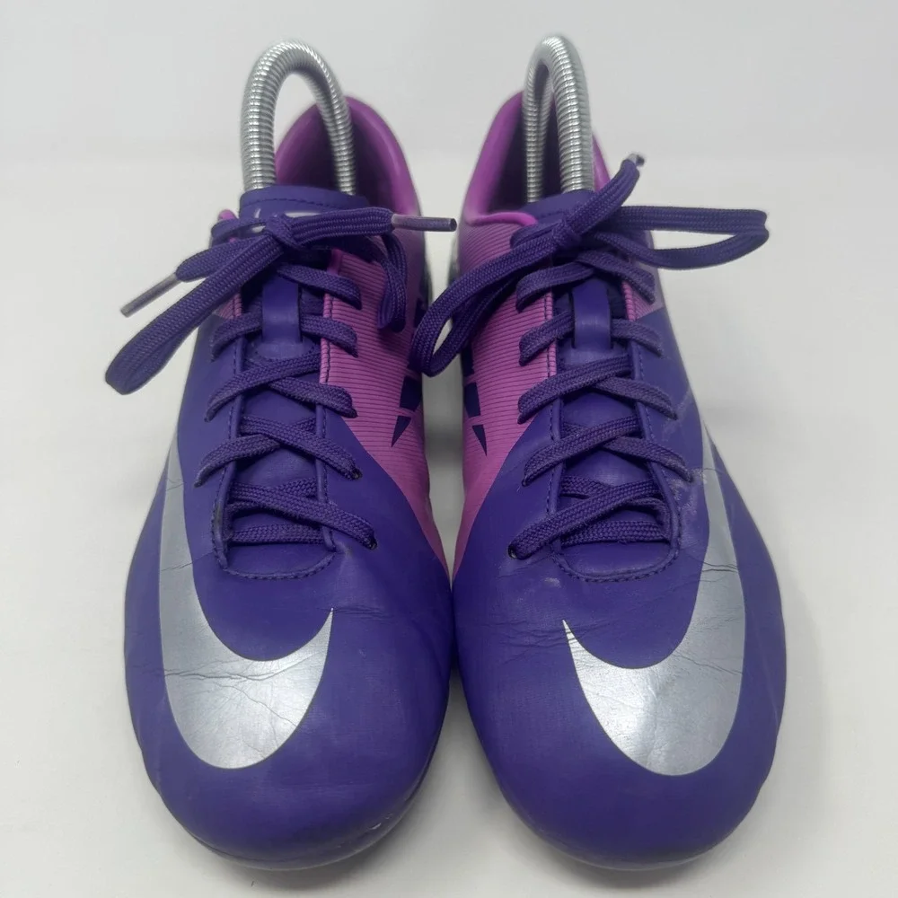 Nike Mercurial Victory II FG 442008-505 Purple Cleats Youth‎ Size 5